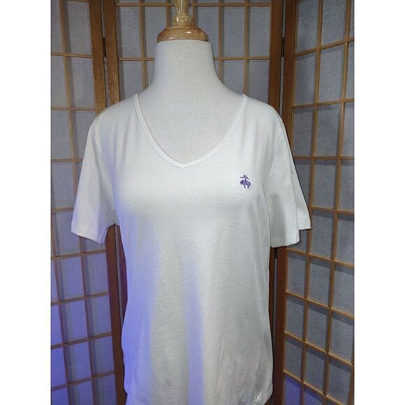 Brooks Bros 346 Lg V Neck Tee - Picture 6 of 13